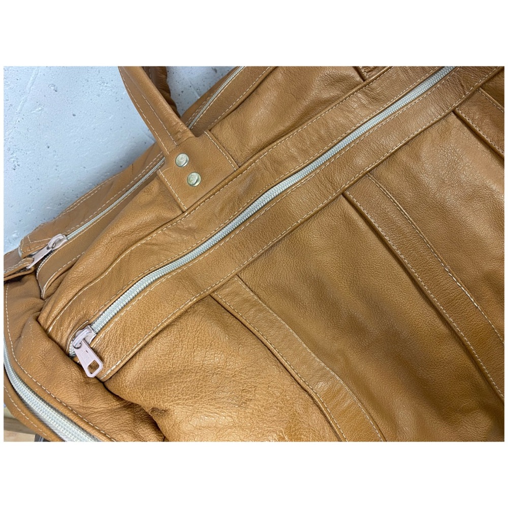 VINTAGE LEATHER weekender - Picture 4 of 10
